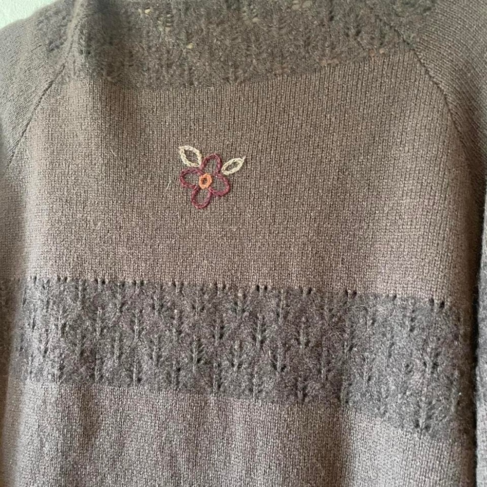 Vintage 1980s Retro‎ Geometric Grandpa Sweater - Picture 6 of 7